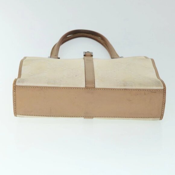 GUCCI GG Canvas Jackie Hand Bag Beige Brown Auth 54800 - Picture 6 of 15